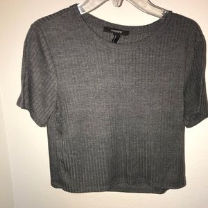 Forever 21 Grey Crop Top